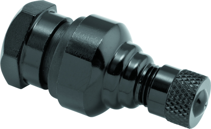 BikeMaster Valve Stem Aluminum 11.3mm Pair - Black - Bull Strap