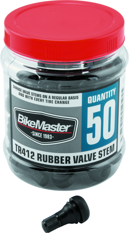 BikeMaster Valve Stem TR412 Rubber Tub/51 - Bull Strap