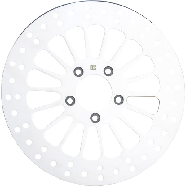 Bikers Choice 08-16 Touring Low and Slow 11.8 Inch Rear Brake Rotor Polished - Bull Strap