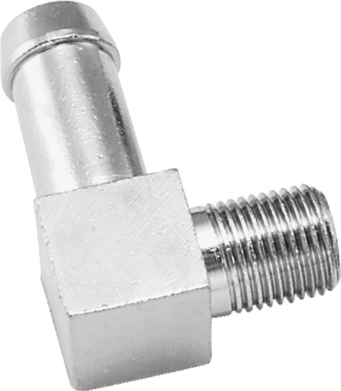Bikers Choice 1/8 NPT X 3/8 Hose 90 Degree Oil Line Fitting Universal Custom - Bull Strap