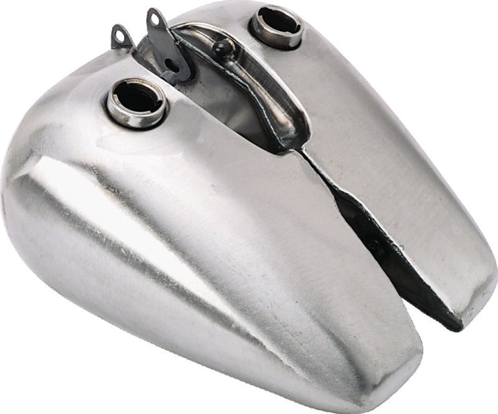 Bikers Choice 36-84 Big Twin 5 Gallon Fatbob Tanks Cam Style Caps 22MM Petcock Pr - Bull Strap
