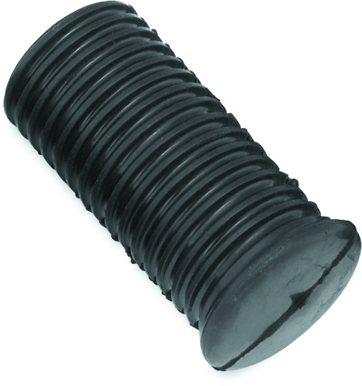 Bikers Choice 52-85 Replacement Rider Peg Rubbers Black Rubber Large Replaces H-D 50940-52T - Bull Strap