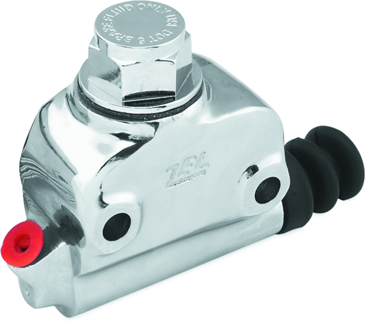 Bikers Choice 58-72 Big Twin Chrome Wagner Style Rear Master Cylinder Replaces H-D 41761-58 - Bull Strap