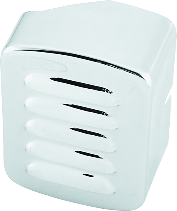 Bikers Choice 65-84 FL 71-86 FX 84-99 Softail Chrome Louvered Coil Cover Replaces H-D 31610-80T - Bull Strap