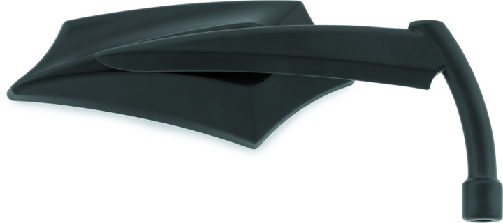 Bikers Choice 65-Up Black Angler Mirror Universal Custom Pair - Bull Strap