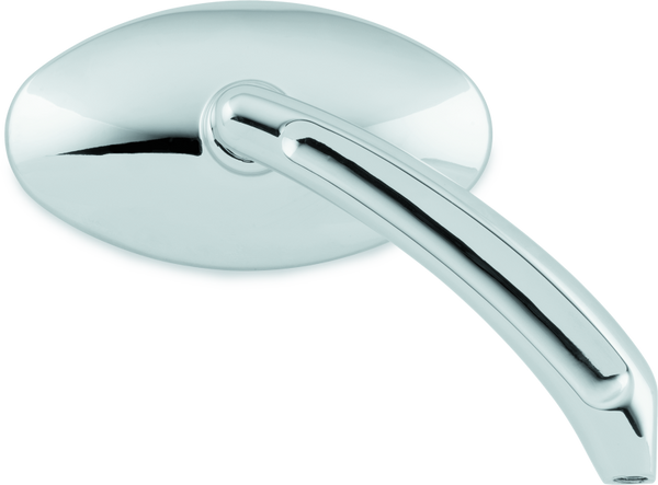 Bikers Choice 65-Up Chrome Oval Mirrors 65-Up Custom Pair - Bull Strap