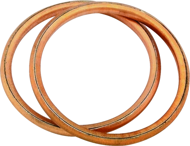 Bikers Choice 66-84 Shovelhead Choice Round Copper Exhaust Gaskets Pr - Bull Strap