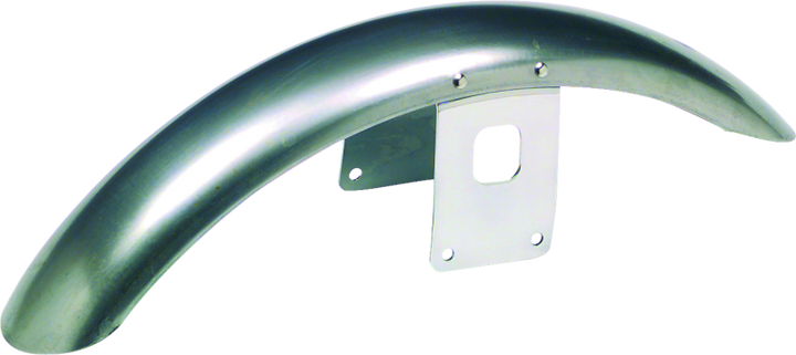 Bikers Choice 73-20 XL 73-86 FX 82-94 FXR Raw Narrow Front Fender Chrome Bracket for 21in Wheel - Bull Strap