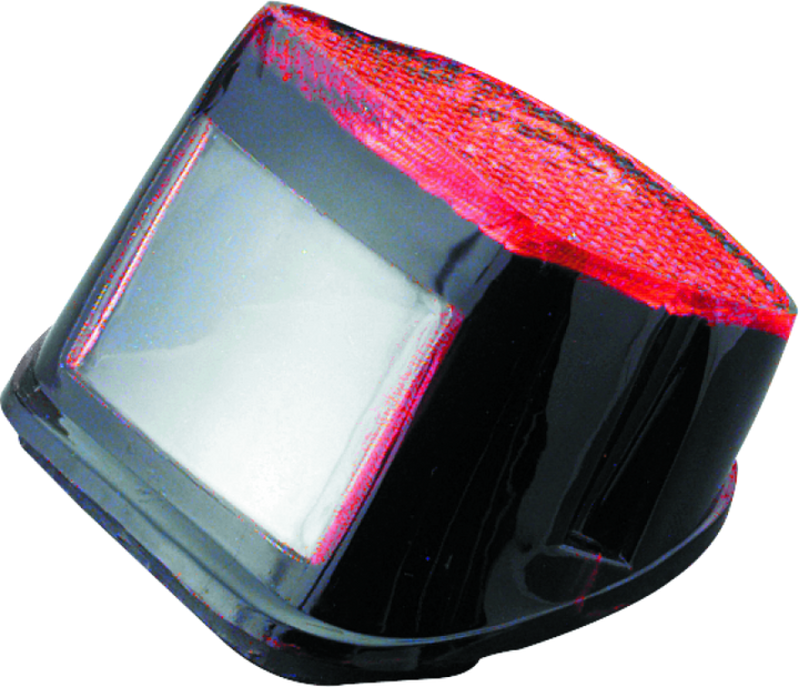 Bikers Choice 73-98 Big Twin & XL Blacked Out Taillight Lens - Bull Strap