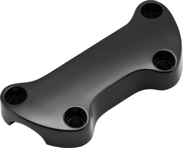 Bikers Choice 74-Up Black Plain Handlebar Clamp - Bull Strap
