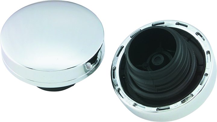 Bikers Choice 82-E96 Vented High Top Gas Cap Replaces H-D 61060-82A Right Side Screw In - Bull Strap