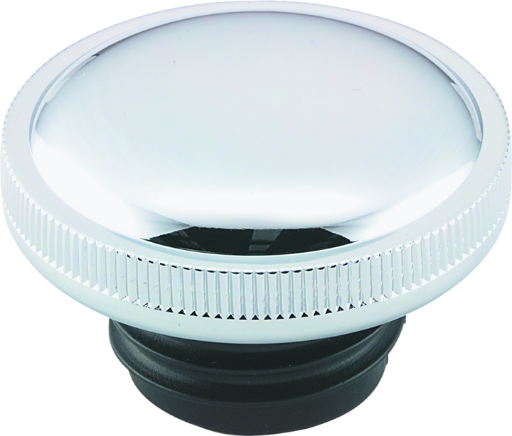 Bikers Choice 83-E96 Left Side Chrome Non-Vented Screw-In Gas Cap Replaces H-D 59674-94A 61103-83 - Bull Strap