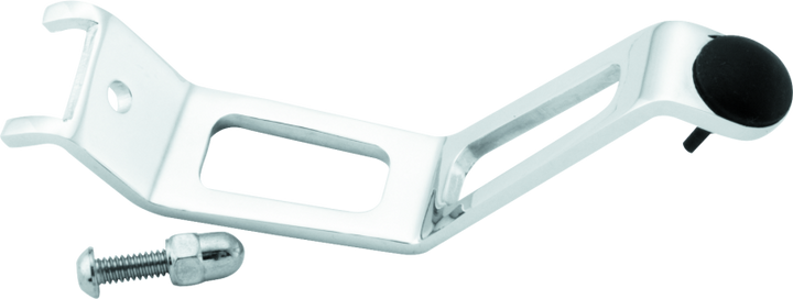 Bikers Choice 84-02 FLHR/FLT 86-06 FXST FLST Chrome Jiffy Stand Extension Kit - Bull Strap