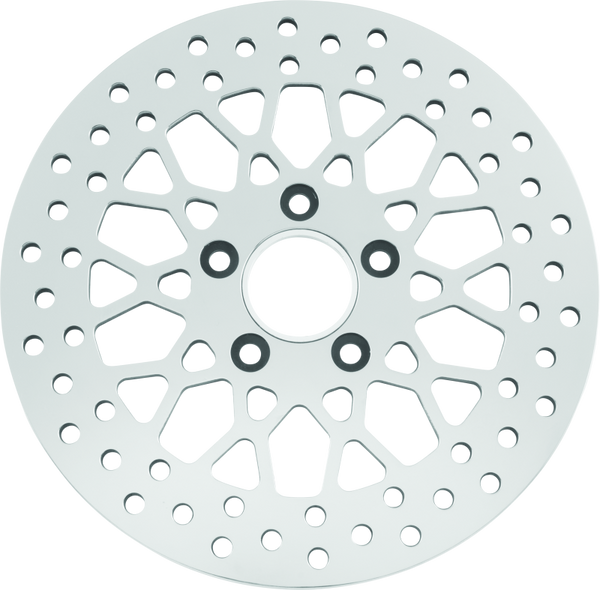 Bikers Choice 84-17 Big Twin/XL Rear 11.5in Mesh Brake Rotor (Exc 08-17 Touring) - Bull Strap