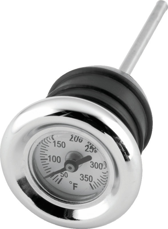 Bikers Choice 84-99 Softail 82-03 XL Chrome Oil Tank Temp Gauge Replaces H-D 62688-87T 62667-87T - Bull Strap