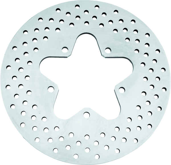 Bikers Choice 86-99 FLT Stock Replacement Rear Brake Rotor Drilled Steel - Bull Strap