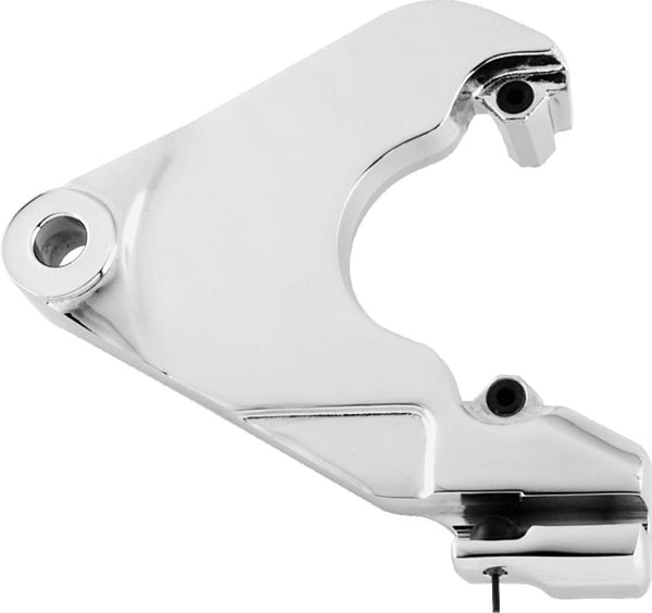 Bikers Choice 87-99 Softail Chrome Caliper Mounting Bracket Replaces H-D 44207-87 - Bull Strap