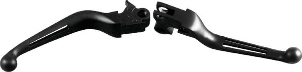 Bikers Choice 96-16 Big Twin W/ Cable Clutch 96-03 XL Black Slotted Lever Set - Bull Strap