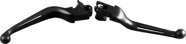 Bikers Choice 96-16 Big Twin W/ Cable Clutch 96-03 XL Black Slotted Lever Set - Bull Strap