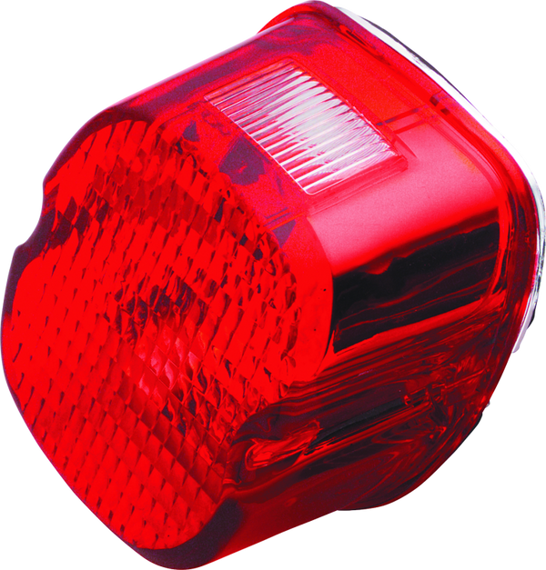 Bikers Choice 99-03 Big Twin & XL Red Laydown Taillight With Top License Light - Bull Strap