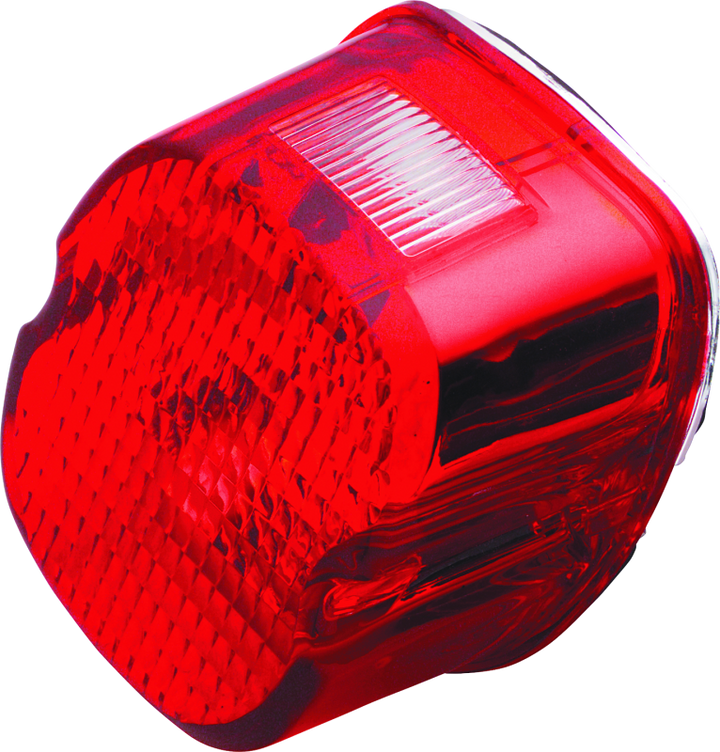 Bikers Choice 99-03 Big Twin & XL Red Laydown Taillight With Top License Light - Bull Strap