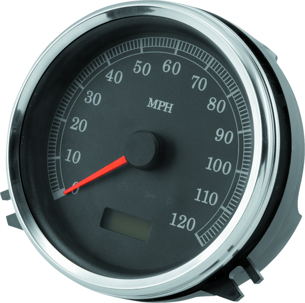 Bikers Choice 99-03 Softail Replacement Speedometer 5 Inch Electronic Black Face - Bull Strap