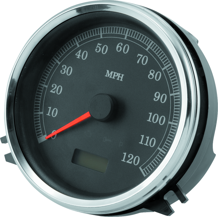 Bikers Choice 99-03 Softail Replacement Speedometer 5 Inch Electronic Black Face - Bull Strap