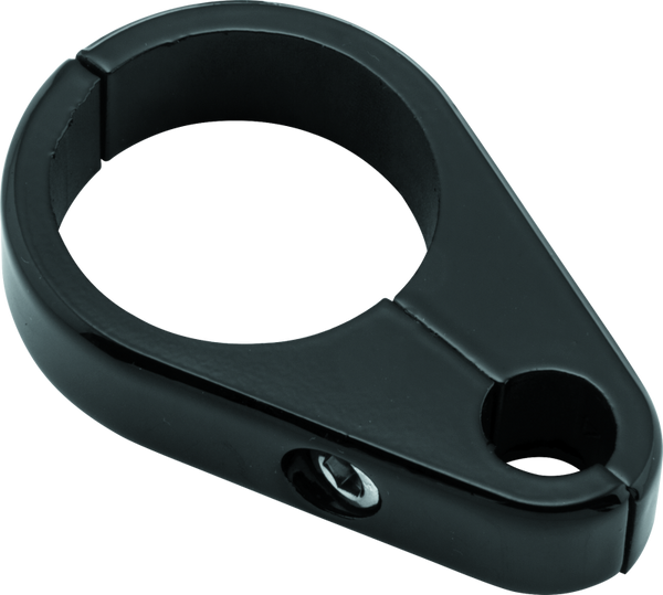 Bikers Choice Black Clutch Cable Clamp for 1 1/8 Inch Tube - Bull Strap