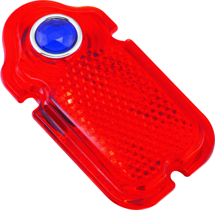 Bikers Choice Blue Dot Taillight Lens 47-54 Tombstone Replaces H-D 68090-47 - Bull Strap
