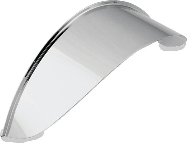 Bikers Choice Chrome Headlight Visor 7in Universal Custom Replaces H-D 67752-77T - Bull Strap