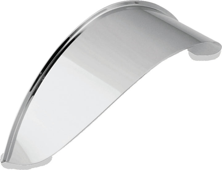 Bikers Choice Chrome Headlight Visor 7in Universal Custom Replaces H-D 67752-77T - Bull Strap