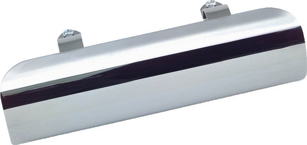 Bikers Choice Chrome Universal Heat Shield fits 1 3/4 Pipe Replaces H-D 65270-84T - Bull Strap