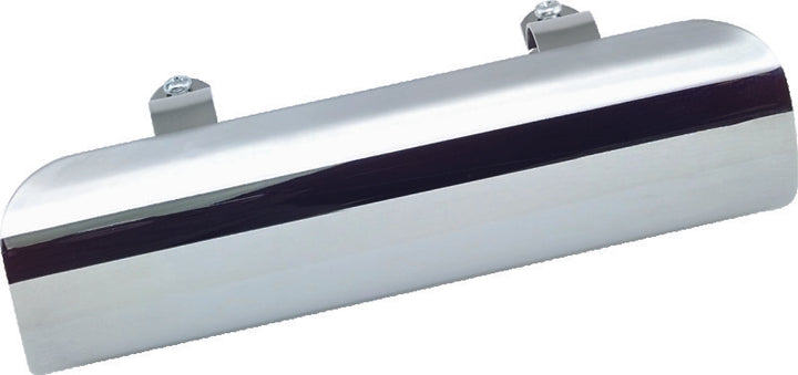 Bikers Choice Chrome Universal Heat Shield fits 1 3/4 Pipe Replaces H-D 65270-84T - Bull Strap