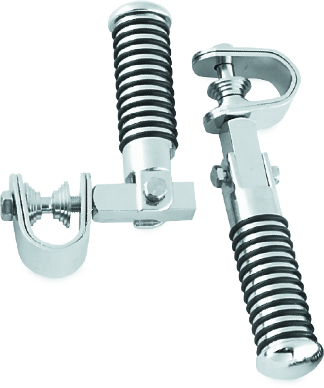 Bikers Choice Clamp On O Ring Peg Kit For 1 To 1 1/8 Inch Tube Universal Custom - Bull Strap