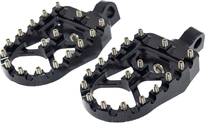 Bikers Choice Male Mount BMX Style Black Footpegs Pr - Bull Strap