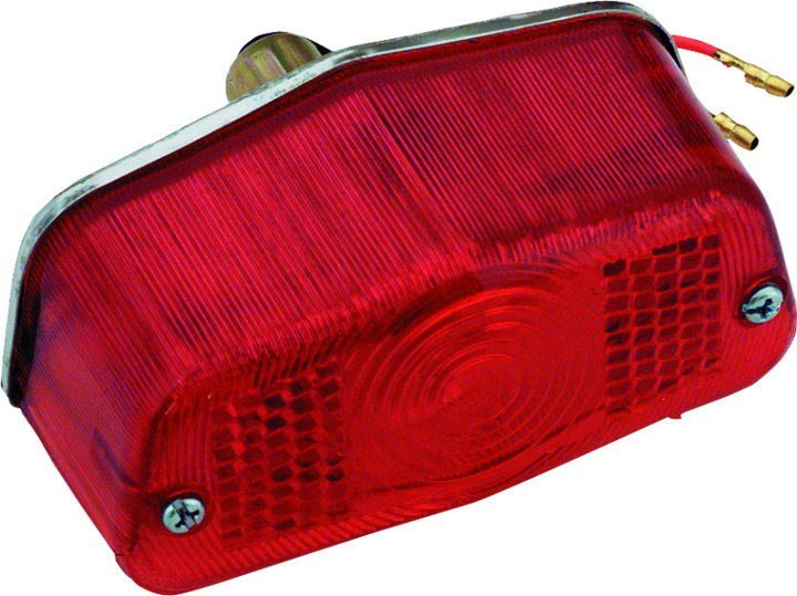 Bikers Choice Small Custom Tail Lamp Lucas Style Universal Custom 12 Volt - Bull Strap
