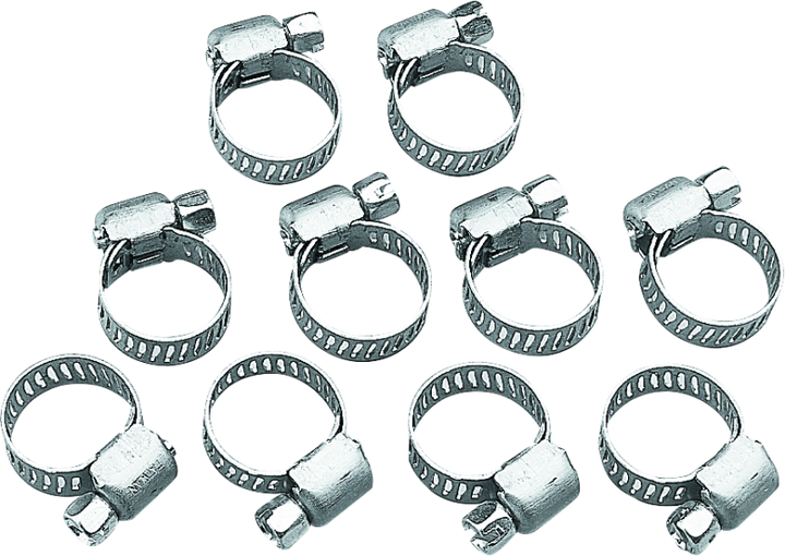 Bikers Choice Stainless Steel Mini Clamp 10 Pk - Bull Strap