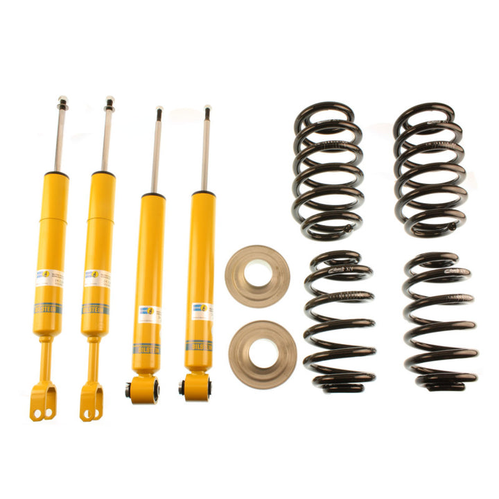 Bilstein B12 2003 Audi A4 Quattro Base Front and Rear Complete Suspension Kit - Bull Strap