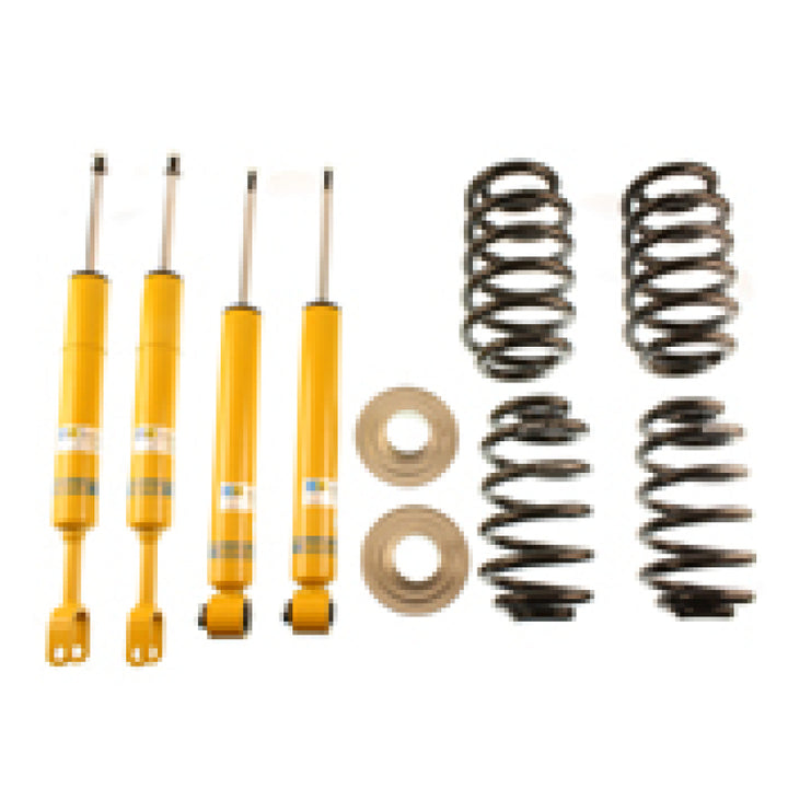 Bilstein B12 2003 Audi A4 Quattro Base Front and Rear Complete Suspension Kit - Bull Strap