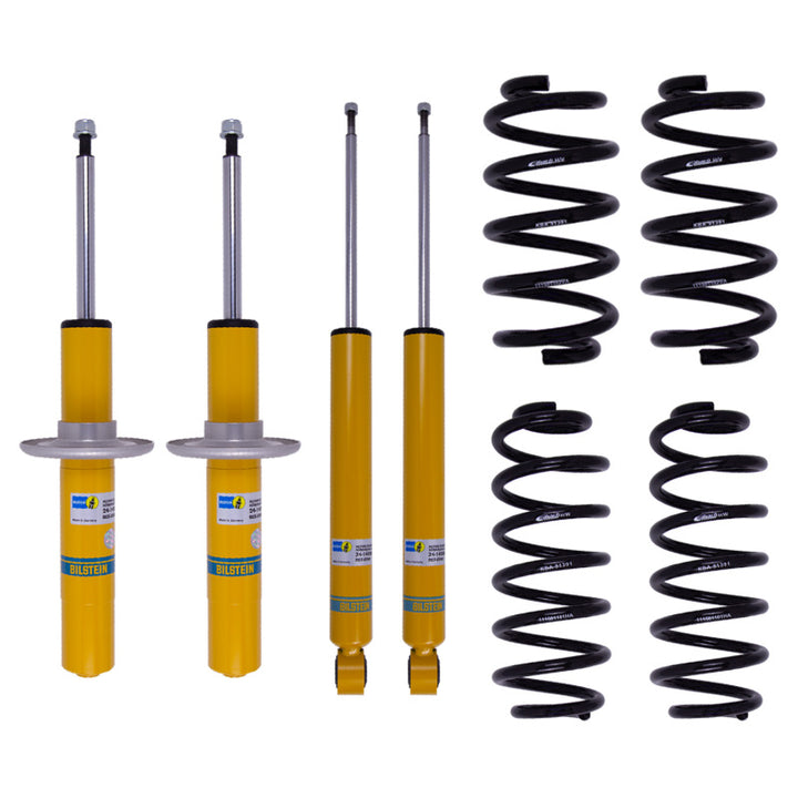 Bilstein B12 2009 Audi A4 Quattro Base Front and Rear Suspension Kit - Bull Strap