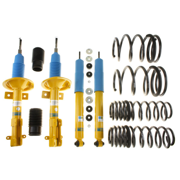 Bilstein B12 (Pro-Kit) 05-10 Ford Mustang Base/GT Front & Rear Suspension Kit - Bull Strap