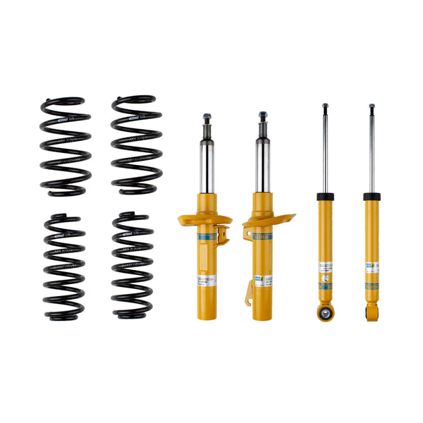 Bilstein B12 (Pro-Kit) 05-10 Volkswagen Jetta (All) Front & Rear Complete Suspension Kit - Bull Strap