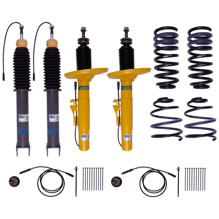 Bilstein B12 (Pro-Kit) 05-11 Porsche 911 Carrera H6 3.6L/S H6 3.8 Front and Rear Suspension Kit - Bull Strap