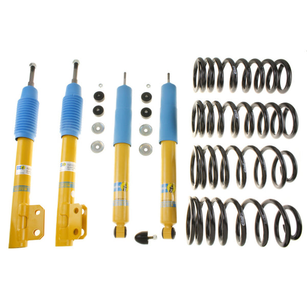 Bilstein B12 (Pro-Kit) 94-04 Ford Mustang GT V8 Front & Rear Suspension Kit - Bull Strap