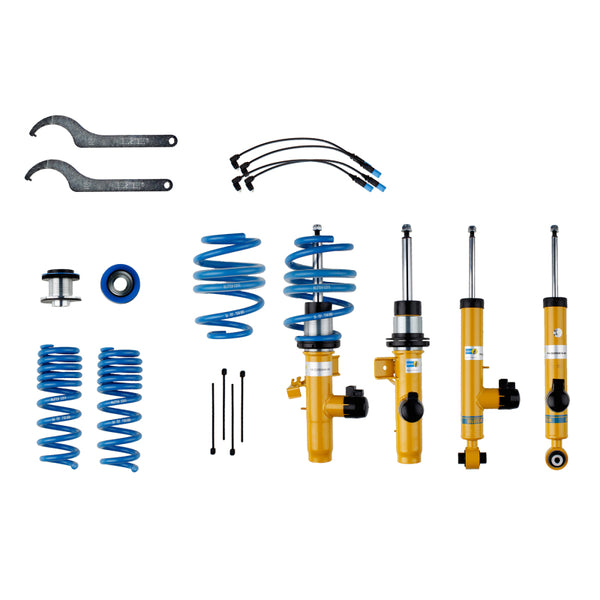 Bilstein B16 (DampTronic) 13-15 BMW 335i xDrive Front and Rear Suspension Kit - Bull Strap