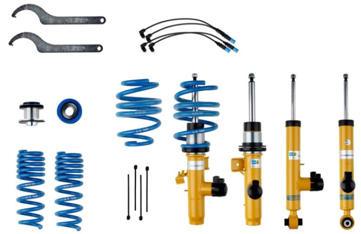 Bilstein B16 (DampTronic) 13-15 BMW 335i xDrive Front and Rear Suspension Kit - Bull Strap