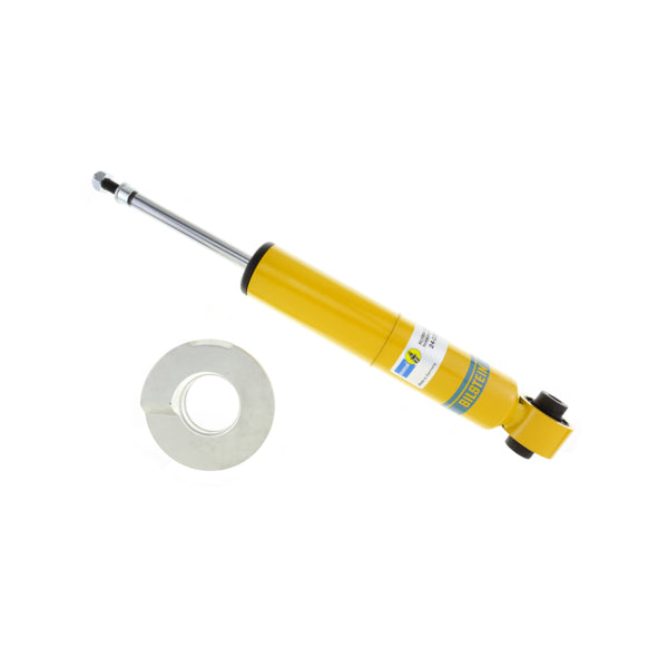 Bilstein B6 Series HD 46mm Monotube Shock Absorber - Lower-Eye 12.1mm, Upper-Stem, Yellow - Bull Strap