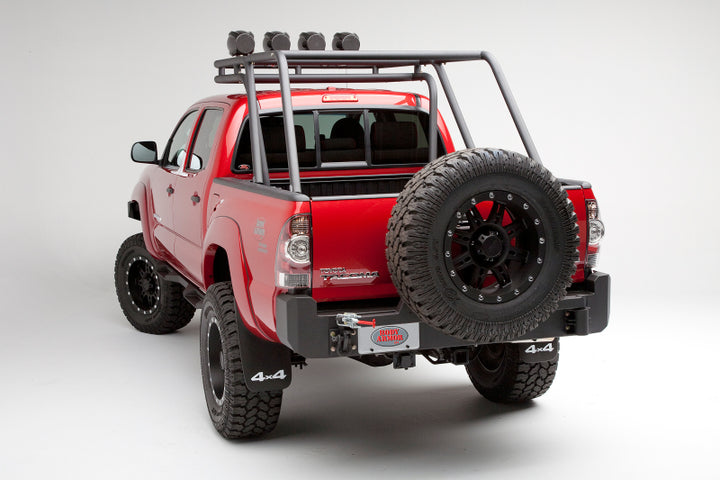Body Armor 4x4 05-15 Toyota Tacoma Pro Series Tire Carrier Fits TC-2961 Only - Bull Strap