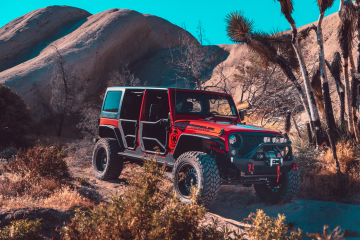 Body Armor 4x4 07-18 Jeep Wrangler JK Tube Doors Front Pair - Bull Strap