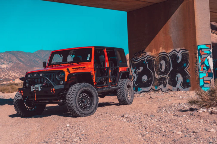 Body Armor 4x4 07-18 Jeep Wrangler JK Tube Doors Front Pair - Bull Strap